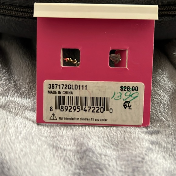 BETSEY JOHNSON BUTTERFLY GOLD DETAILED EARRINGS - Picture 2 of 2